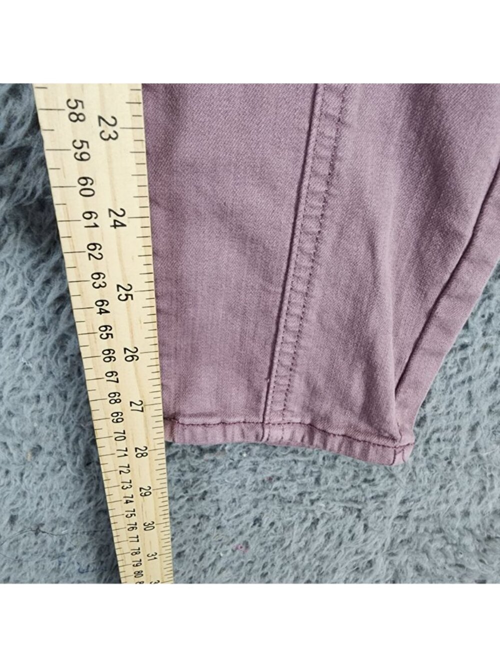 So Jeans Womens 7/28 Purple Stretch Denim Belt Tie Jegging - Picture 6 of 13